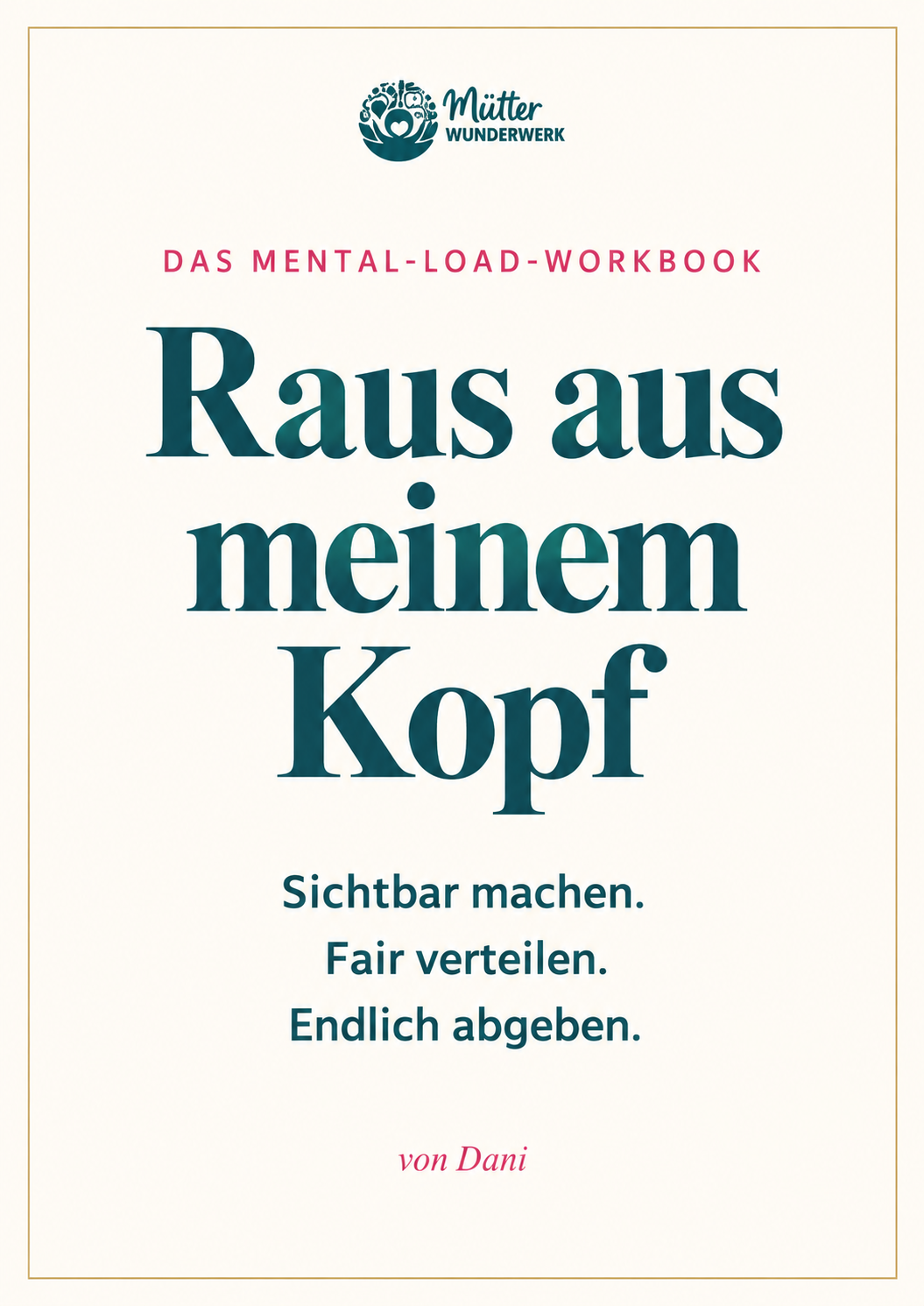 Cover des Workbooks Raus aus meinem Kopf
